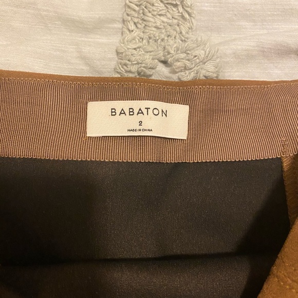 BABATON VEGAN SUEDE SKIRT SIZE 2 - Picture 2 of 2